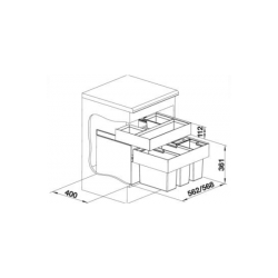 Sortownik odpadów Blanco SELECT 60/4 Orga 520 783